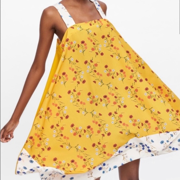 Zara floral print dress size M - Picture 8 of 9